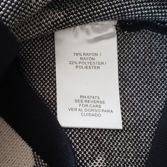 NWT Gabby Skye Black Alabaster 3/4 Sleeve Sheath Sweater Dress MEDIUM - Picture 15 of 16